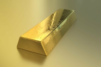 bullion, gold, bar