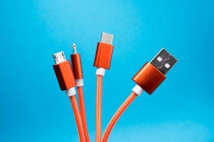 orange USB cables