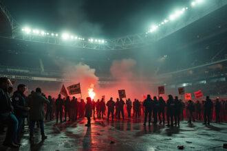 découvrez les détails des incidents survenus à saint-étienne et les potentielles sanctions qui pourraient frapper l'équipe de montpellier suite à leur match perdu, ainsi que les implications d'un huis clos. un retour sur une situation complexe du football français.