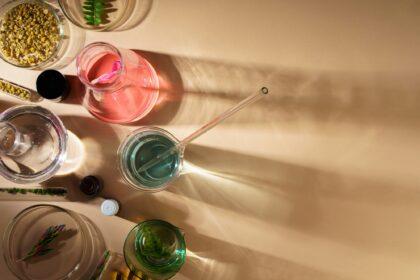 Concept research of beauty and skincare dietary supplements at laboratory